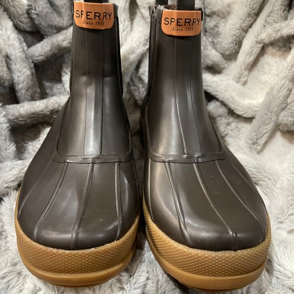 Sperry Men's Cold Bay Chelsea Boot - Sz 8.5 Brown/Gum NWOT - Picture 5 of 10